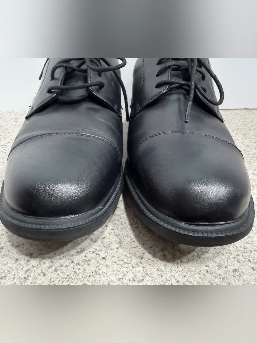 NUNN BUSH Comfort Gel Leather Oxford Walking Shoes - Men's Size 8.5 - Black